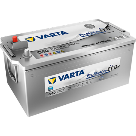 Montaje de Bateria Varta C40 240Ah 1200A 12V Promotive Efb