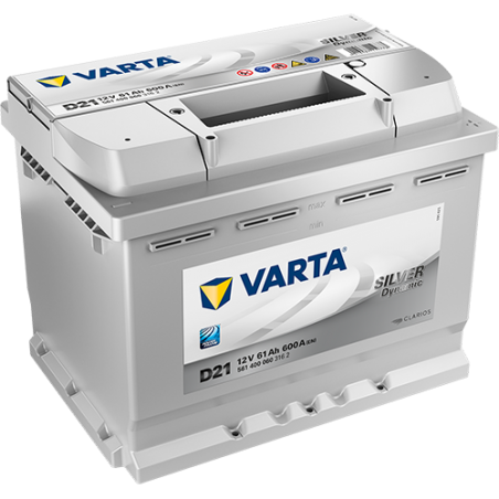 Montaje de Bateria Varta D21 61Ah 600A 12V Silver Dynamic