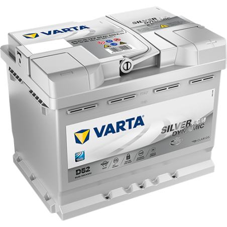 Montaje de Bateria Varta D52 60Ah 680A 12V Silver Dynamic Agm