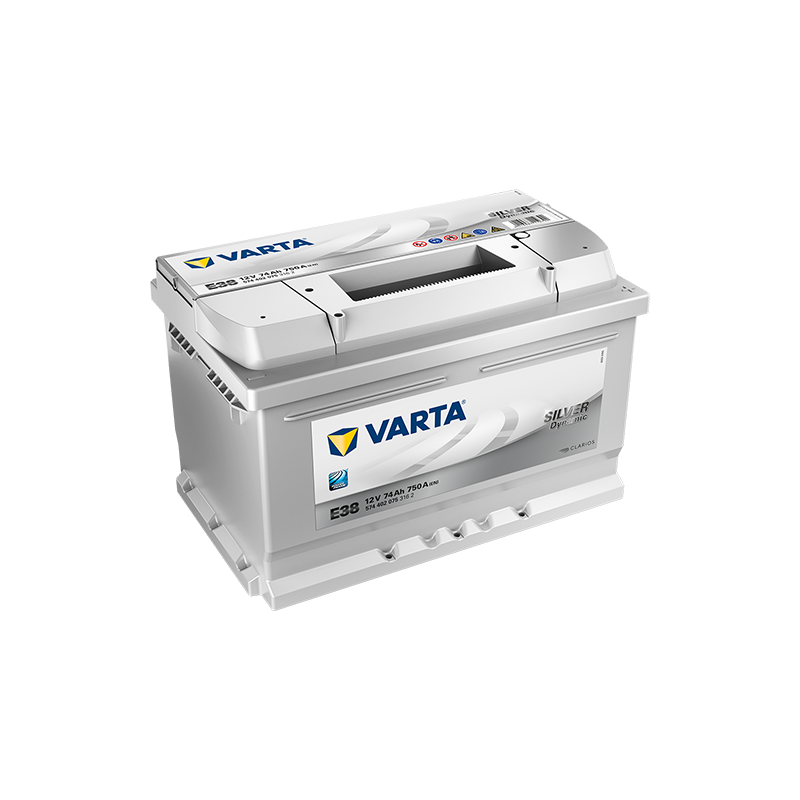 Montaje de Bateria Varta E38 74Ah 750A 12V Silver Dynamic
