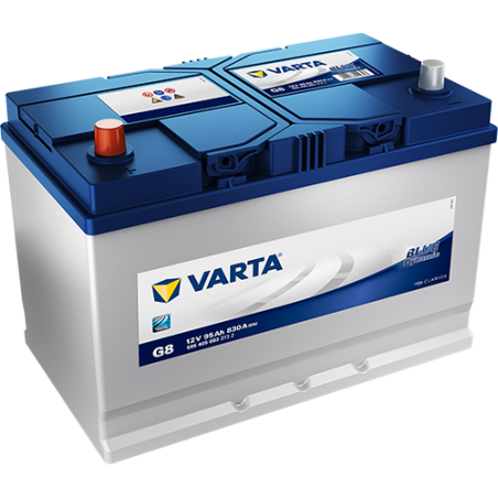 Montaje de Bateria Varta G8 95Ah 830A 12V Blue Dynamic
