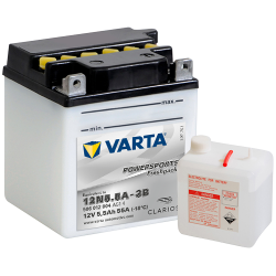 Montaje de Bateria Varta 12N5.5A-3B 506012004 5,5Ah 58A 12V Powersports Freshpack