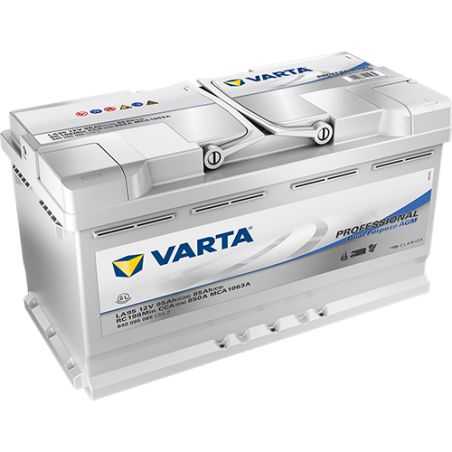 Montaje de Bateria Varta LA95 95Ah 850A 12V Professional Dual Purpose Agm