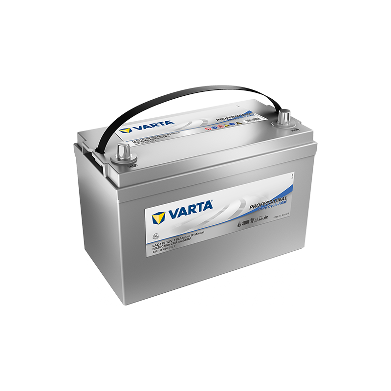 Montaje de Bateria Varta LAD115 115Ah 550A 12V Professional Deep Cycle Agm