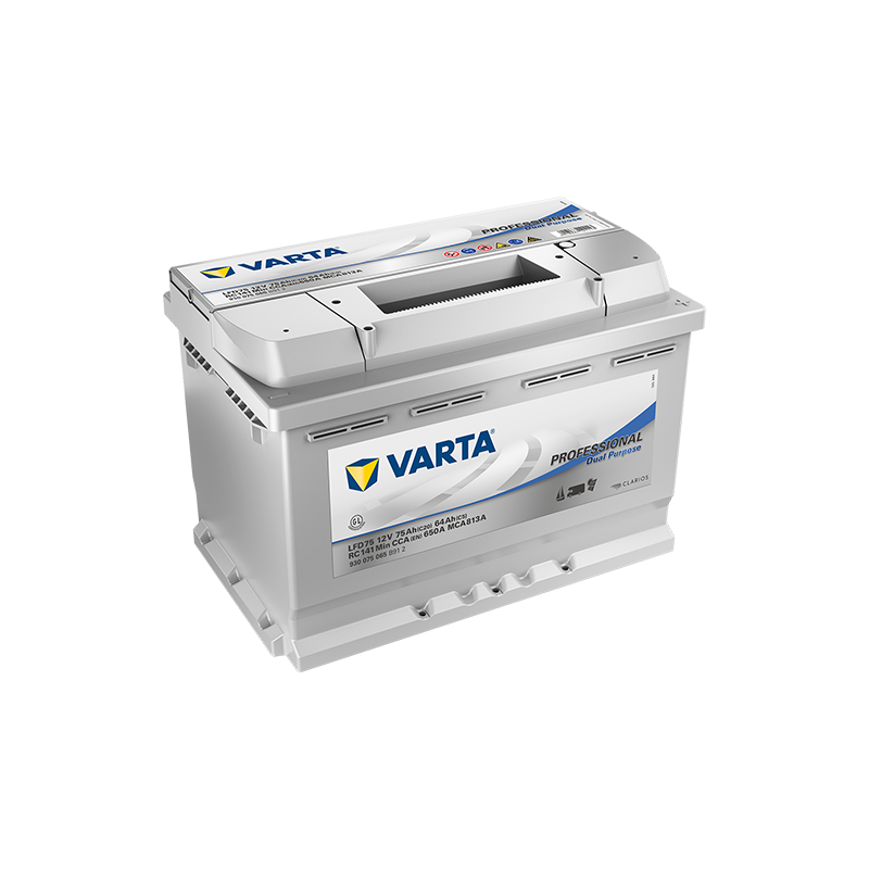 Montaje de Bateria Varta LFD75 75Ah 650A 12V Professional Dual Purpose