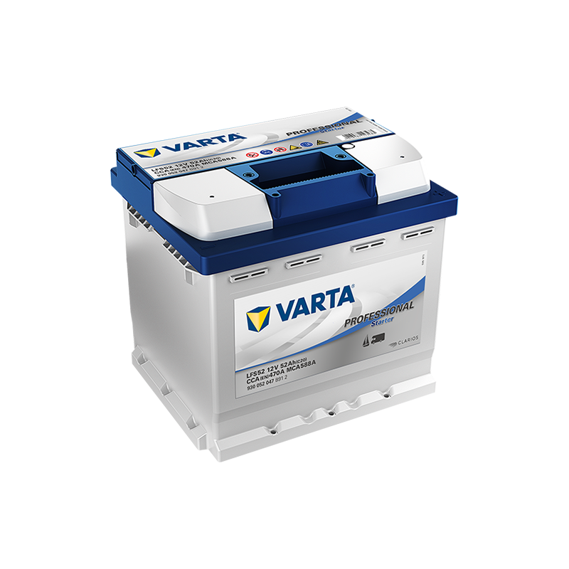 Montaje de Bateria Varta LFS52 52Ah 470A 12V Professional Starter