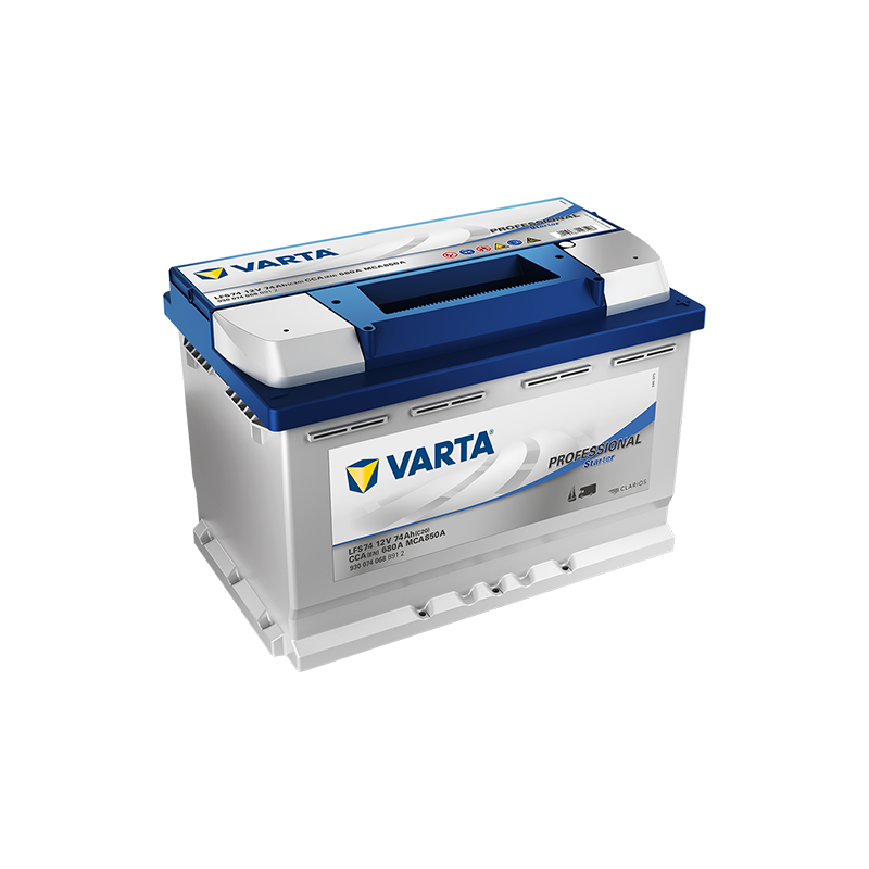 Montaje de Bateria Varta LFS74 74Ah 680A 12V Professional Starter