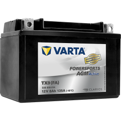 Montaje de Bateria Varta YTX9(FA) 508909013 8Ah 135A 12V Powersports Agm Active - 1