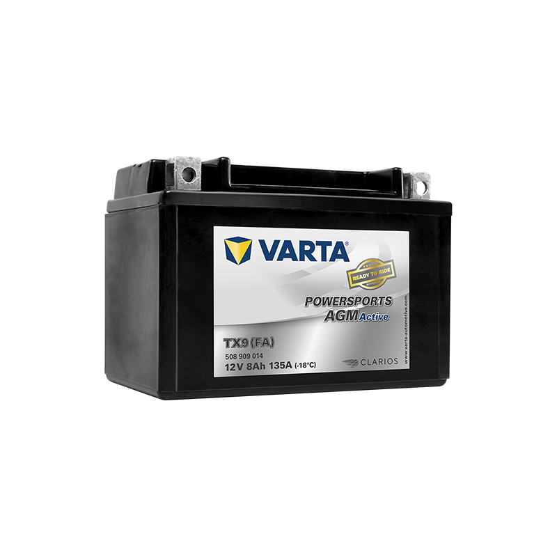 Montaje de Bateria Varta YTX9(FA) 508909013 8Ah 135A 12V Powersports Agm Active - 1
