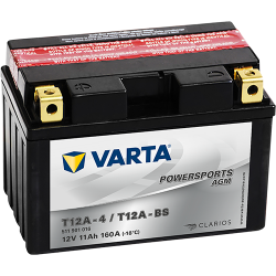 Montaje de Bateria Varta YT12A-4,YT12A-BS 511901014 11Ah 160A 12V Powersports Agm - 1