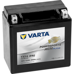 Montaje de Bateria Varta YTX14-4 512909020 12Ah 200A 12V Powersports Agm Active - 1