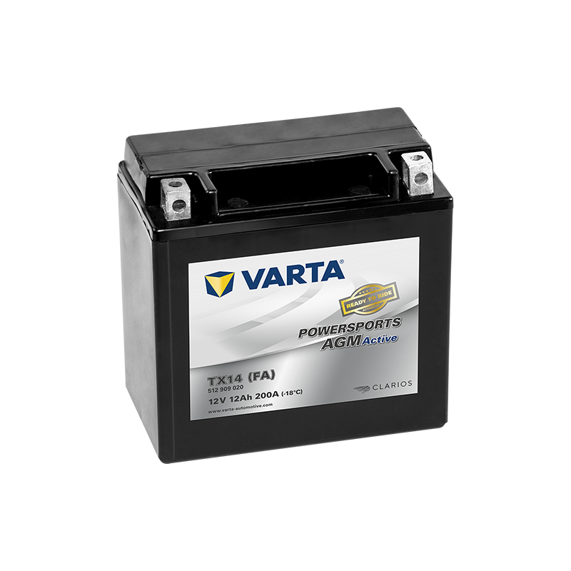 Montaje de Bateria Varta YTX14-4 512909020 12Ah 200A 12V Powersports Agm Active - 1