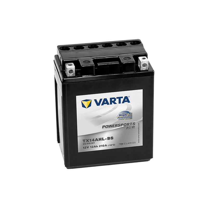 Montaje de Bateria Varta YTX14AHL-BS 512918021 12Ah 210A 12V Powersports Agm High Performance - 1