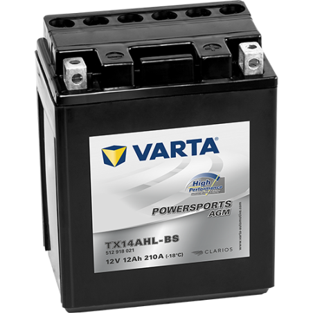 Montaje de Bateria Varta YTX14AHL-BS 512918021 12Ah 210A 12V Powersports Agm High Performance - 1
