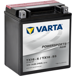 Montaje de Bateria Varta YTX16-4,YTX16-BS 514902022 14Ah 210A 12V Powersports Agm - 1