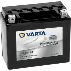 Montaje de Bateria Varta YTX20H-BS 518908032 18Ah 320A 12V Powersports Agm High Performance - 1