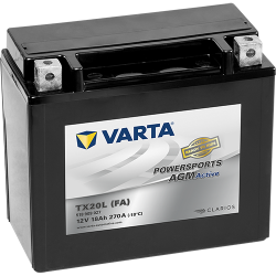 Montaje de Bateria Varta YTX20L-4 518909027 18Ah 270A 12V Powersports Agm Active - 1
