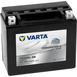 Montaje de Bateria Varta YTX20HL-BS 518918032 18Ah 320A 12V Powersports Agm High Performance - 1