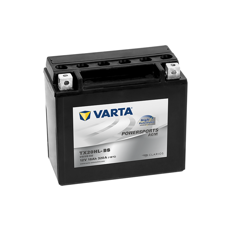 Montaje de Bateria Varta YTX20HL-BS 518918032 18Ah 320A 12V Powersports Agm High Performance - 1