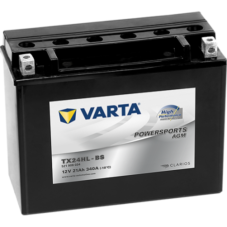Montaje de Bateria Varta YTX24HL-BS 521908034 21Ah 340A 12V Powersports Agm High Performance - 1