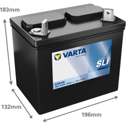 Montaje de Bateria Varta U1R-9 522451034 22Ah 340A 12V Powersports - 2