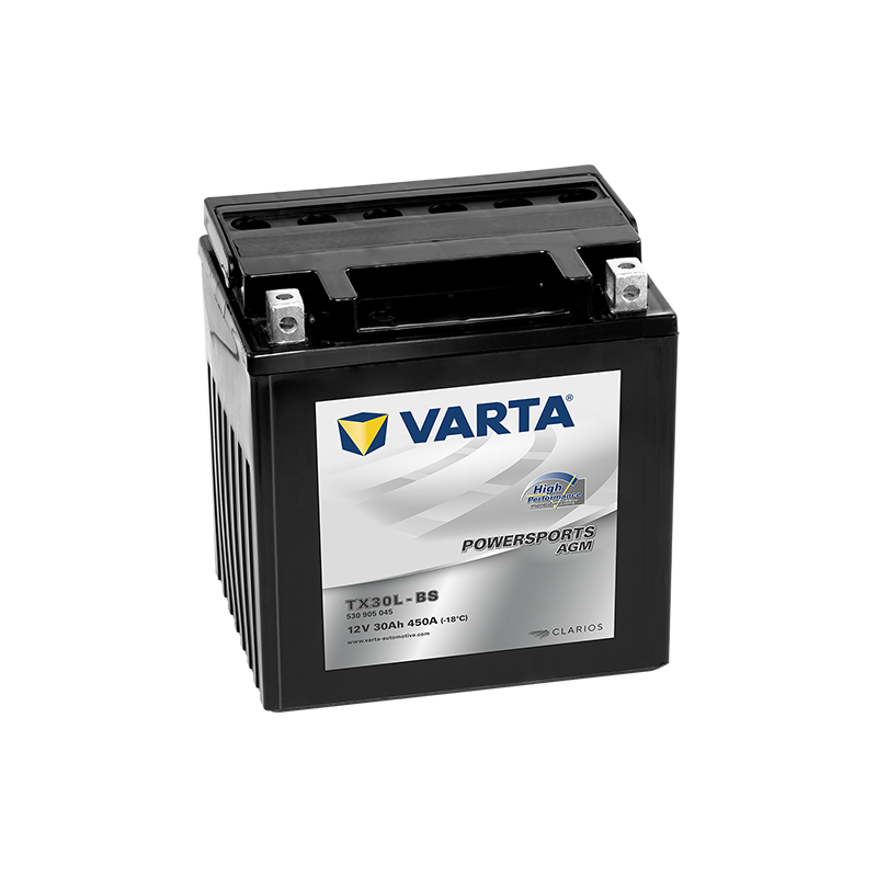 Montaje de Bateria Varta YTX30L-BS 530905045 30Ah 450A 12V Powersports Agm High Performance - 1