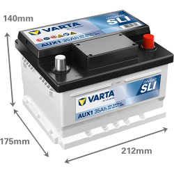 Montaje de Bateria Varta AUX1 35Ah 520A 12V Silver Dynamic Aux - 2