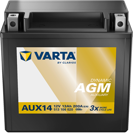 Montaje de Bateria Varta AUX14 13Ah 200A 12V Silver Dynamic Aux - 1