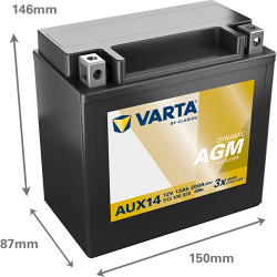 Montaje de Bateria Varta AUX14 13Ah 200A 12V Silver Dynamic Aux - 2