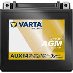 Montaje de Bateria Varta AUX14 13Ah 200A 12V Silver Dynamic Aux - 3