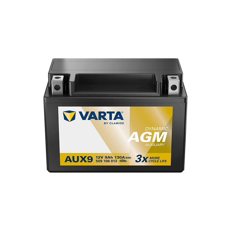 Montaje de Bateria Varta AUX9 9Ah 130A 12V Silver Dynamic Aux - 1