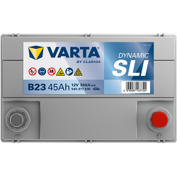 Montaje de Bateria Varta B23 45Ah 300A 12V Black Dynamic - 4