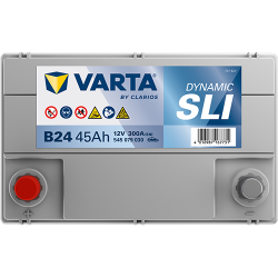 Montaje de Bateria Varta B24 45Ah 300A 12V Black Dynamic - 4