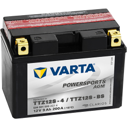 Montaje de Bateria Varta TTZ12S-4,TTZ12S-BS 509901020 9Ah 200A 12V Powersports Agm