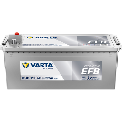 Montaje de Bateria Varta B90 190Ah 1050A 12V Promotive Efb - 1