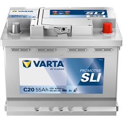 Montaje de Bateria Varta C20 55Ah 420A 12V Promotive Hd - 1