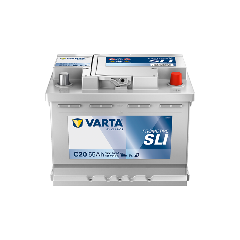Montaje de Bateria Varta C20 55Ah 420A 12V Promotive Hd - 1
