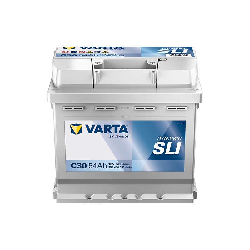 Montaje de Bateria Varta C30 54Ah 530A 12V Silver Dynamic - 1