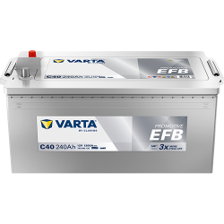Montaje de Bateria Varta C40 240Ah 1200A 12V Promotive Efb - 1