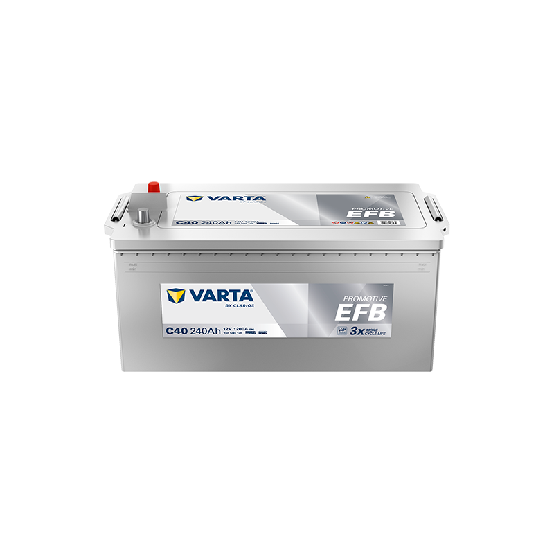 Montaje de Bateria Varta C40 240Ah 1200A 12V Promotive Efb - 1