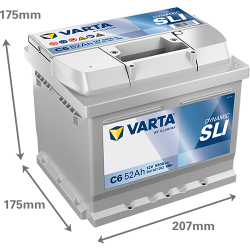 Montaje de Bateria Varta C6 52Ah 520A 12V Silver Dynamic - 2
