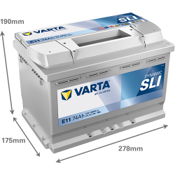 Montaje de Bateria Varta E11 74Ah 680A 12V Blue Dynamic - 2