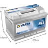 Montaje de Bateria Varta E43 72Ah 680A 12V Blue Dynamic - 2