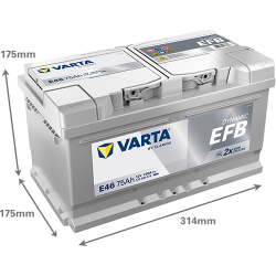 Montaje de Bateria Varta E46 75Ah 730A 12V Blue Dynamic Efb - 2
