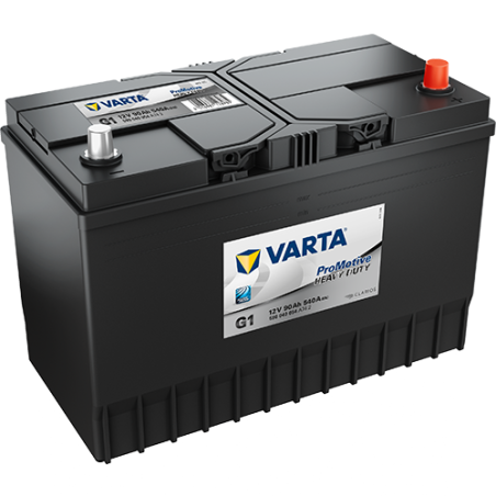 Montaje de Bateria Varta G1 90Ah 540A 12V Promotive Hd - 1
