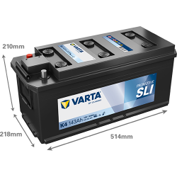 Montaje de Bateria Varta K4 143Ah 950A 12V Promotive Hd - 2
