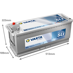 Montaje de Bateria Varta K8 140Ah 800A 12V Promotive Shd - 2