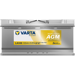 Montaje de Bateria Varta LA105 105Ah 950A 12V Professional Dual Purpose Agm - 3