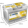Montaje de Bateria Varta LA70 70Ah 760A 12V Professional Dual Purpose Agm - 2