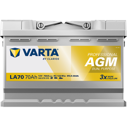 Montaje de Bateria Varta LA70 70Ah 760A 12V Professional Dual Purpose Agm - 3